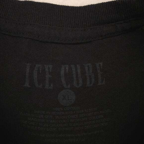 Ice Cube Rap Short Sleeve Graphic T-Shirt Adult Mens Size Extra Large XL Black - Picture 3 of 9